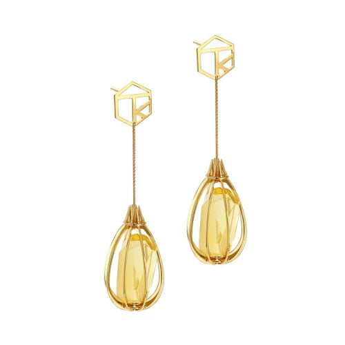 Kolczyki - srebro z bursztynem | BLIMP NO.I