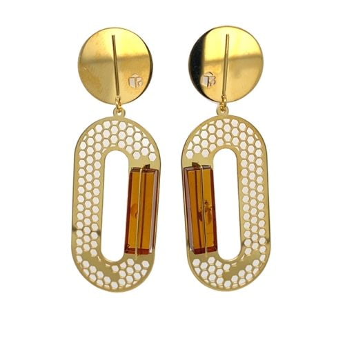 Kolczyki - srebrno z bursztynem | TOR NO.1.2